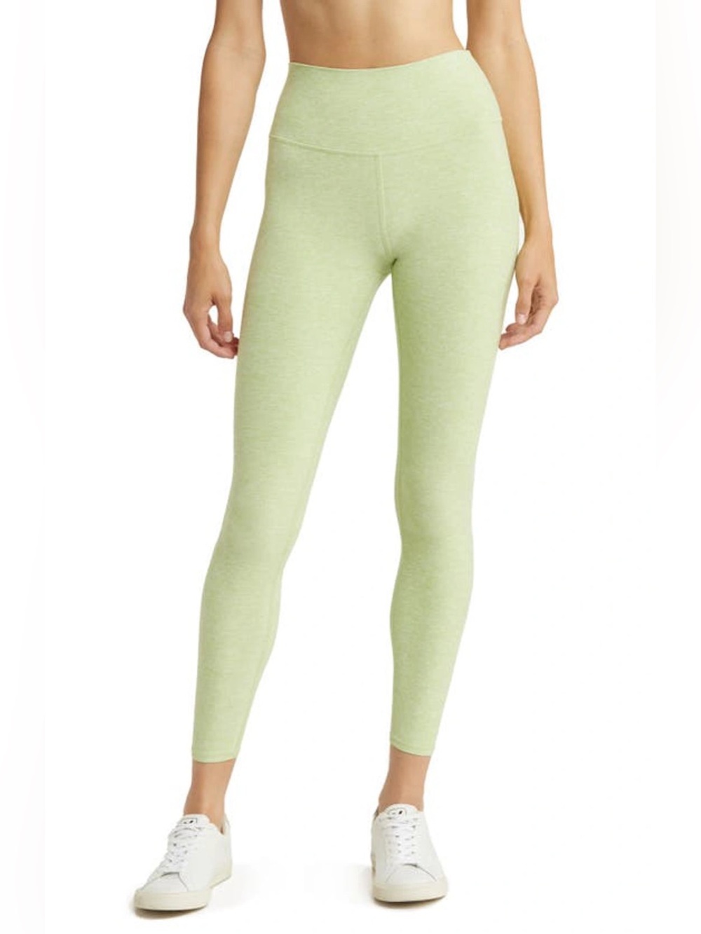 ALO YOGA High Waist Alosoft 7/8 Highlight Legging Iced Green Tea Heather Size XS